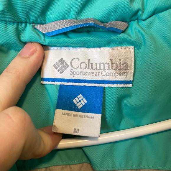 Columbia Teal Puffer Omni Shield Coat Medium - Picture 9 of 10